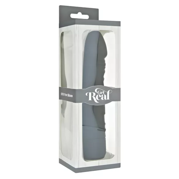 Classic Get Real - realistični vibrator - silikon - crni