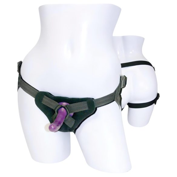 Sportsheets - silikonski strap-on dildo (ljubičasti)