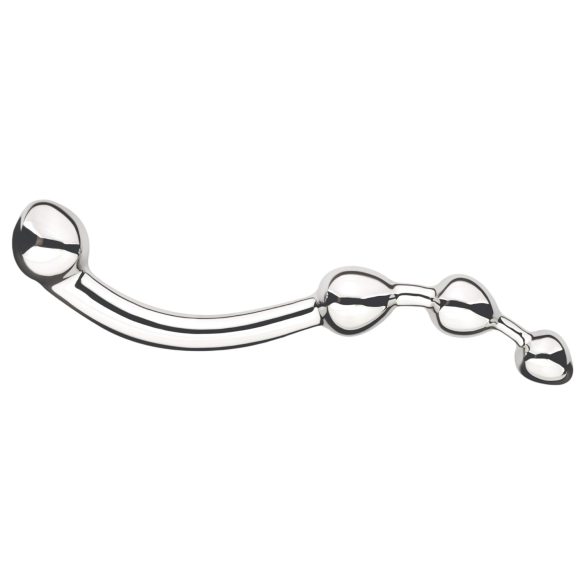 Njoy Fun Wand - metalni dildo za analni i G-točku - srebrni