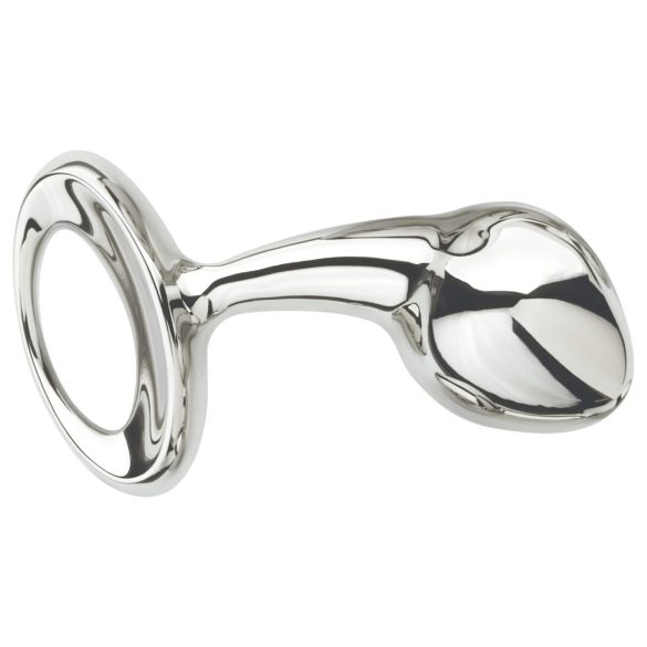 Njoy M - srednji metalni analni plug (srebro)