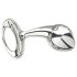 Njoy M - srednji metalni analni plug (srebro)