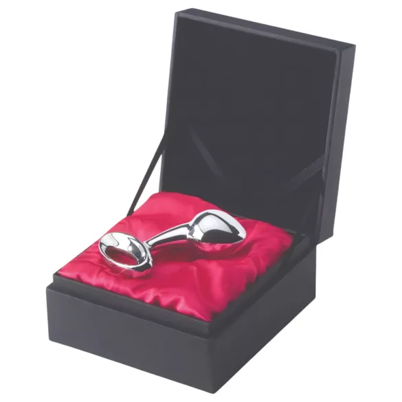 Njoy M - analni čep srednje veličine - metal - srebrna