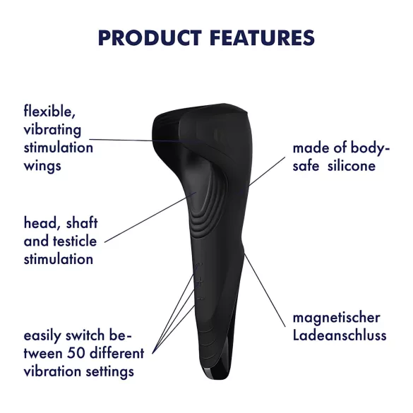 Satisfyer Men Wand - vibrirajući masturbator za penis