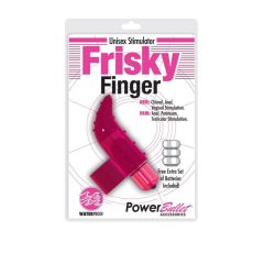 Frisky Finger - vodootporni vibrator za prste (ružičasti)