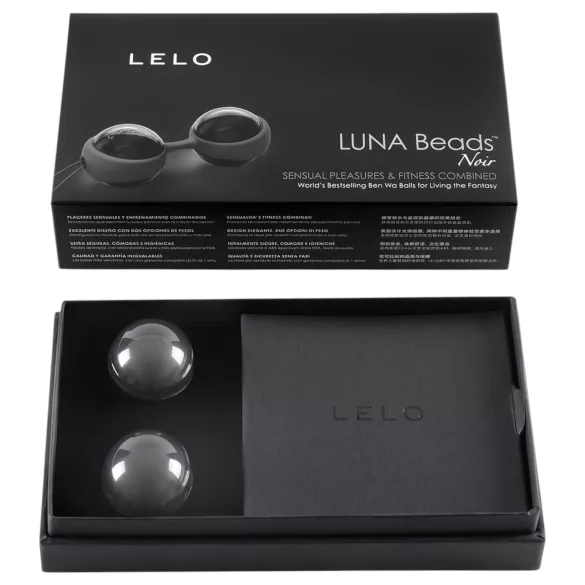 LELO Luna Noir - gejša kuglice s izmjenjivim utezima