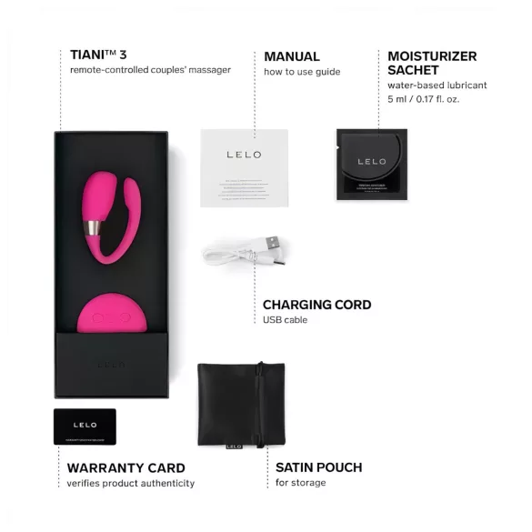 LELO Tiani 3 - vibrator za parove - silikon - roza