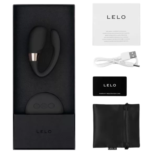 LELO Tiani 3 - vibrator za parove - silikon - crni