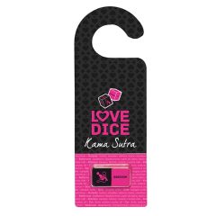 Set kockica za seks s vješalicama za vrata (crno-roza)
