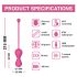 Magic Motion Kegel Master - Pametne gejša kuglice duo (ljubičaste)