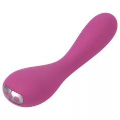   Je Joue Uma - vibrator za G-točku - punjivi vodootporni silikon - roza