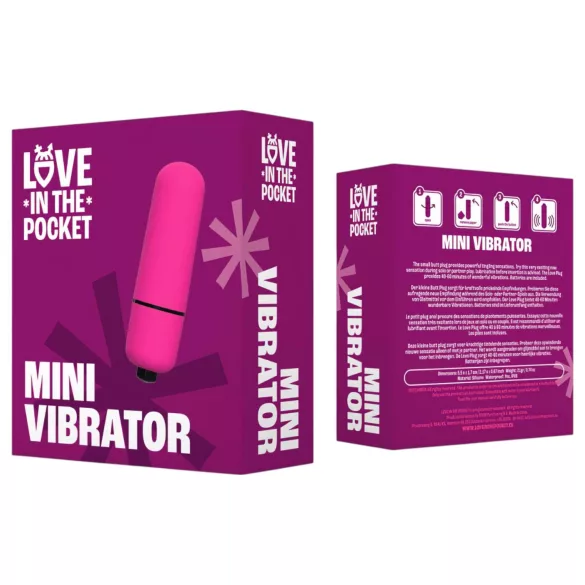 Love Bullet - mini vibrator vodootporan - roza