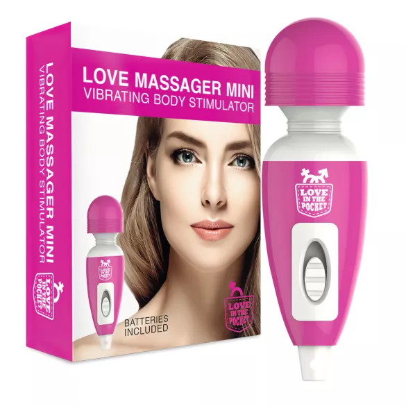 Love Wand - mini masažer vibrator - roza