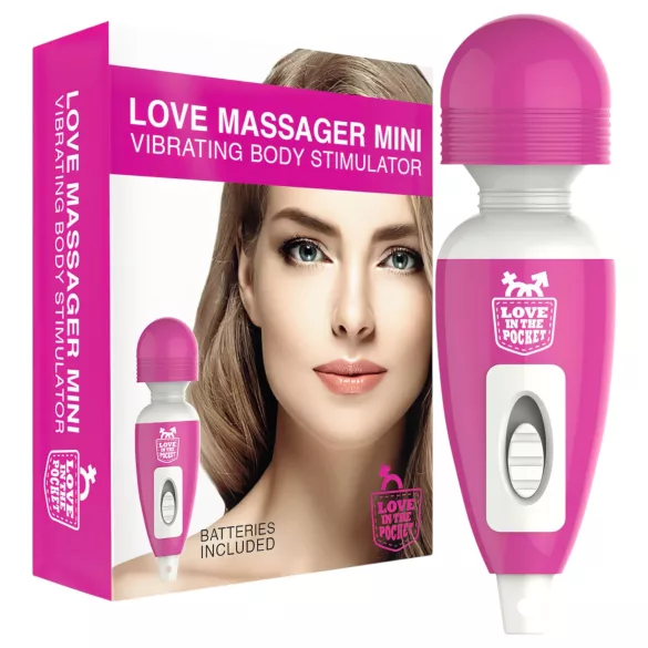 Love Wand - mini masažer vibrator - roza