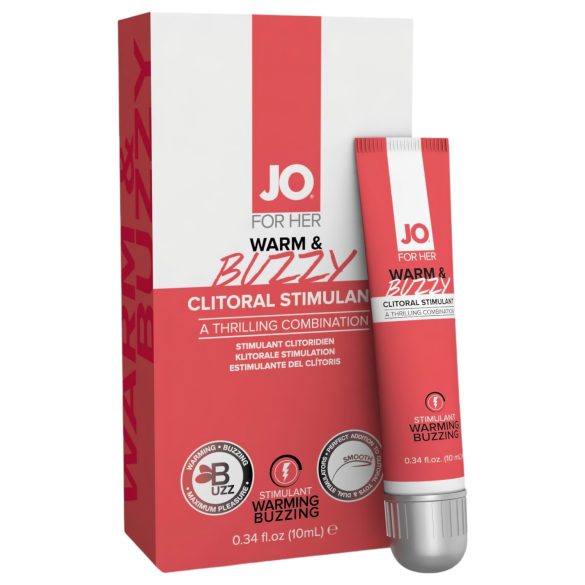 JO WARM & BUZZY - gel za stimulaciju klitorisa za žene (10 ml)