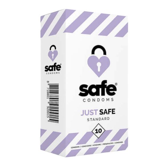 SAFE Just Safe - standardni, vanilla kondomi (10 kom.)