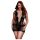 BACI Plus Size - kratka haljina s vezicama, crna (XL-XXL)