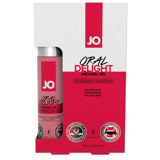 System JO Oral Delight - rashladni, jestivi lubrikant - jagoda (30ml)