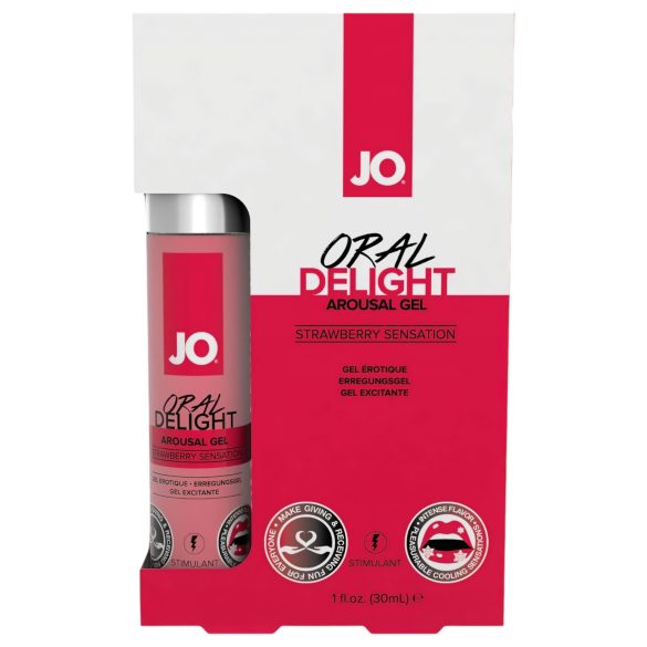 System JO Oral Delight - rashlađujuće jestivo mazivo - jagoda (30 ml)