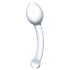 GLAS - stakleni analni dvostruki dildo (prozirni)