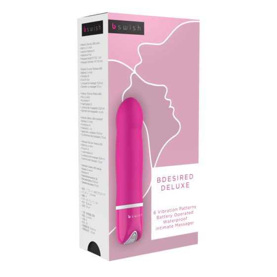 B SWISH Bdesired Deluxe - stick vibrator s naglašenom glavom (roza)