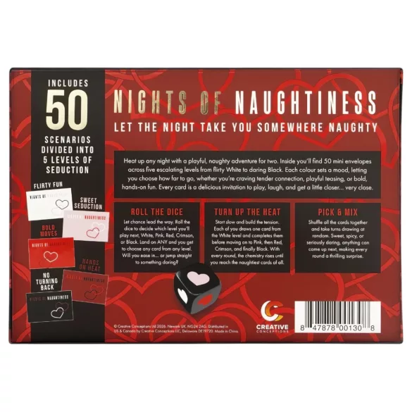 FIFTY NIGHTS OF NAUGHTINESS - društvena igra za seks - na engleskom jeziku