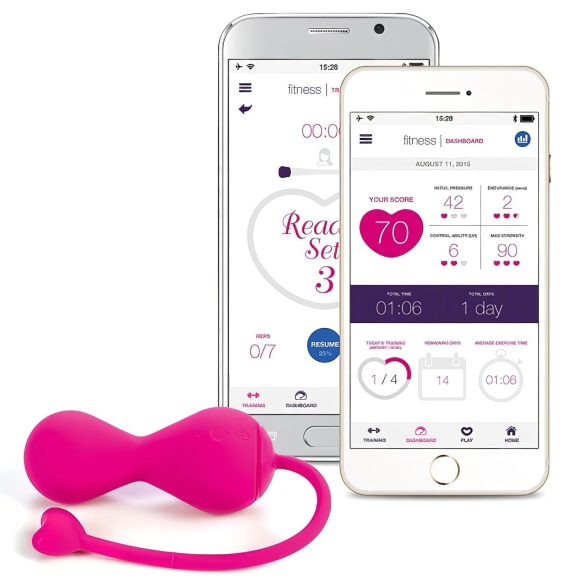 LOVELIFE BY OHMIBOD - KRUSH - Pametni duo kuglica s bežičnim punjenjem (roza)