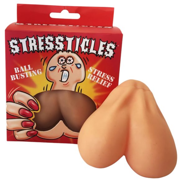 "Stressticles - antistresna loptica - testisi (prirodni)"