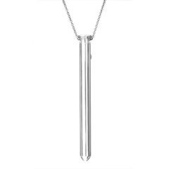 Vesper - luksuzna vibrator ogrlica (srebrna)