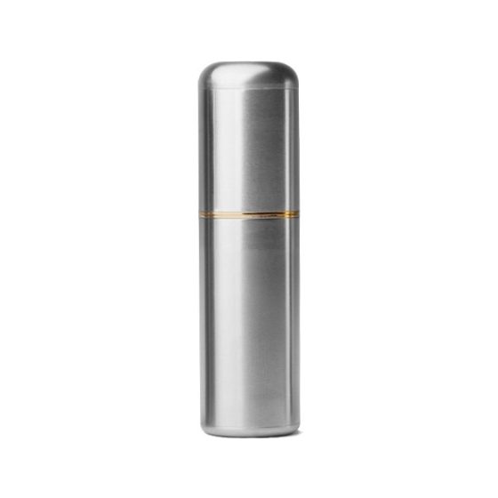 Crave Bullet - punjivi mini vibrator za ruževe (srebrno-zlatni)