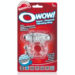 Screaming Owow - vibrirajući prsten za penis (proziran)