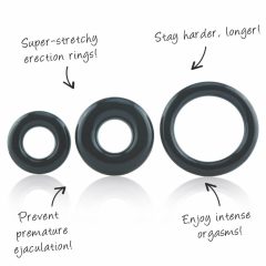 Screaming O - set silikonskih prstenova za penis (3 kom)