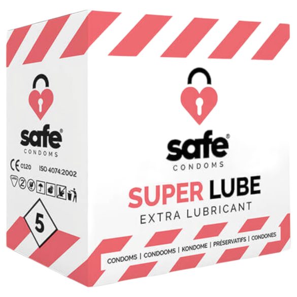 SAFE Super Lube - ekstra glatki kondomi (5 komada)