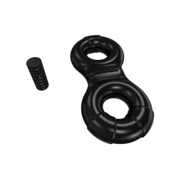   Bathmate Vibe Ring Eight - punjivi, vibrirajući prsten za penis (crni)