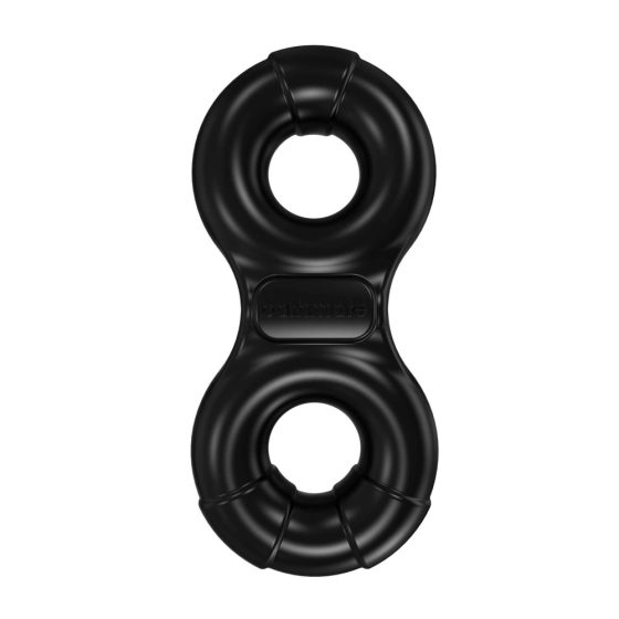 Bathmate Vibe Ring Eight - punjivi, vibrirajući prsten za penis (crni)