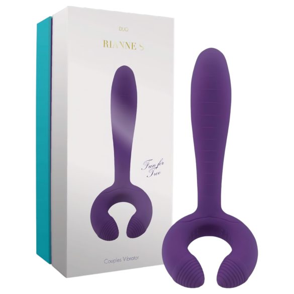 Rianne Duo - vodootporni, akumulatorski parni vibrator (ljubičasti)
