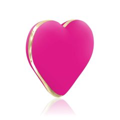 RS Icons Heart - punjivi vibrator za klitoris (ružičasti)