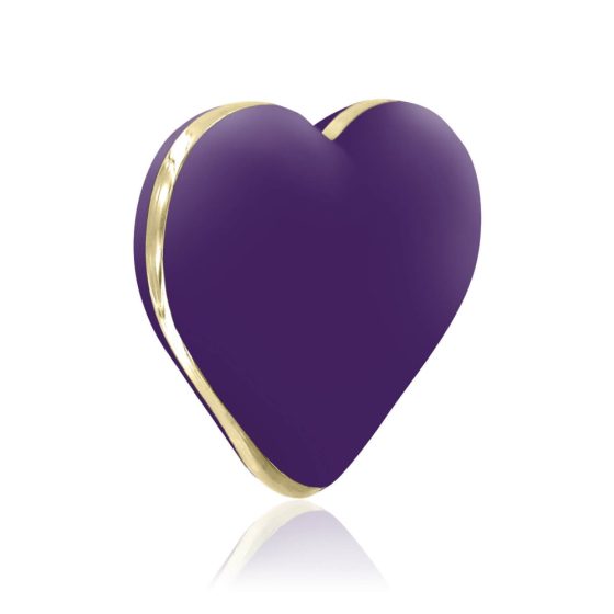 RS Icons Heart - punjivi vibrator za klitoris (ljubičasti)