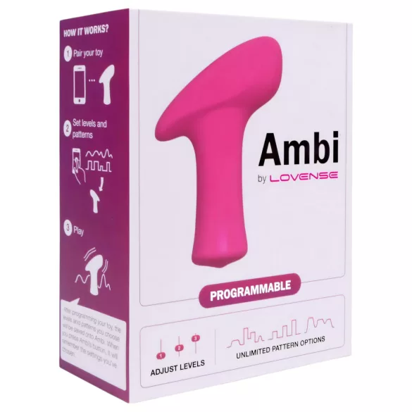 LOVENSE Ambi - vibrator za klitoris s 2 motora - pametan - rozi