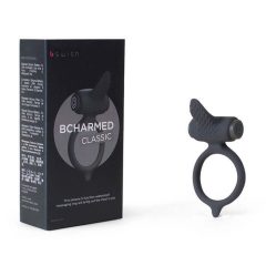 B SWISH Bcharmed - vibrirajući prsten za penis (crni)