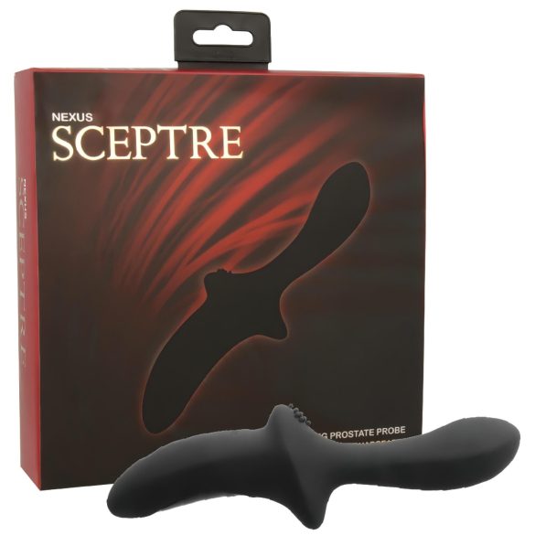Nexus Sceptre - silikonski masažer prostate s vibratorom (crni)