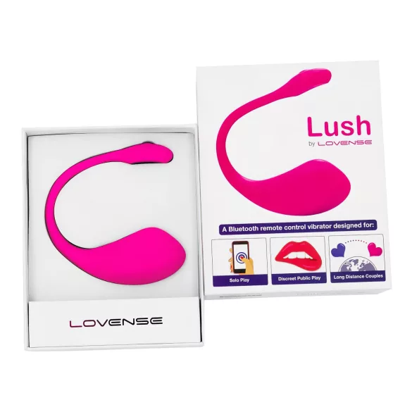 Lovense Lush 2 - nosivo vibrirajuće jaje s upravljanjem putem aplikacije (rozo)