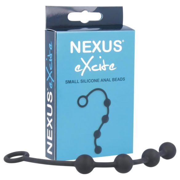 Nexus Excite - 4 perle analni dildo - crni (mali)