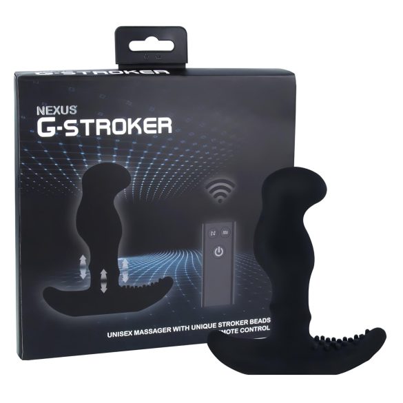 Nexus G-stroker - masažer prostate s daljinskim upravljačem - vibrator - crni