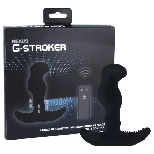 Nexus G-stroker - masažer prostate s daljinskim upravljačem - vibrator - crni