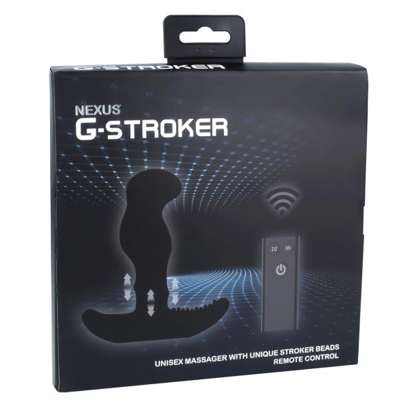Nexus G-stroker - masažer prostate s daljinskim upravljačem - vibrator - crni