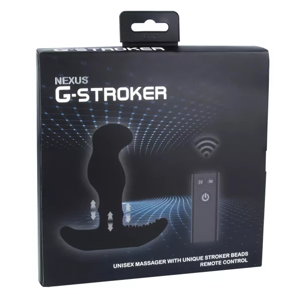 Nexus G-stroker - masažer prostate s daljinskim upravljačem - vibrator - crni