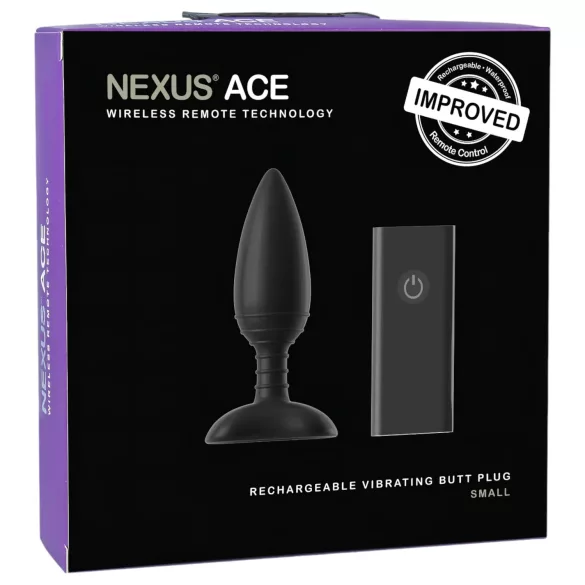 Nexus Ace - analni vibrator s daljinskim upravljačem - mali - punjivi