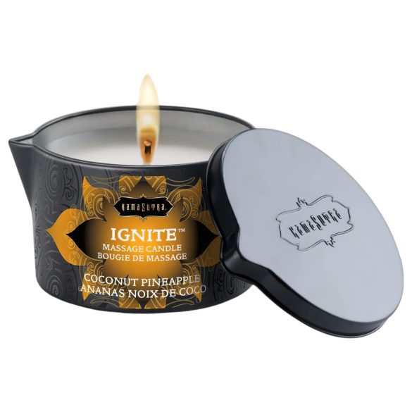 Kama Sutra - veganska masažna svijeća - kokos-ananasa (170g)