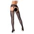 Obsessive S307 - cvjetni set s halterima - crna (S-L)