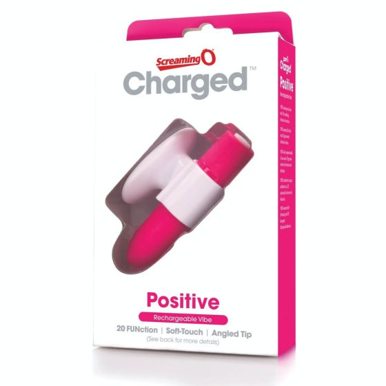 Screaming O Positive - punjivi super jak štapni vibrator (ružičasti)